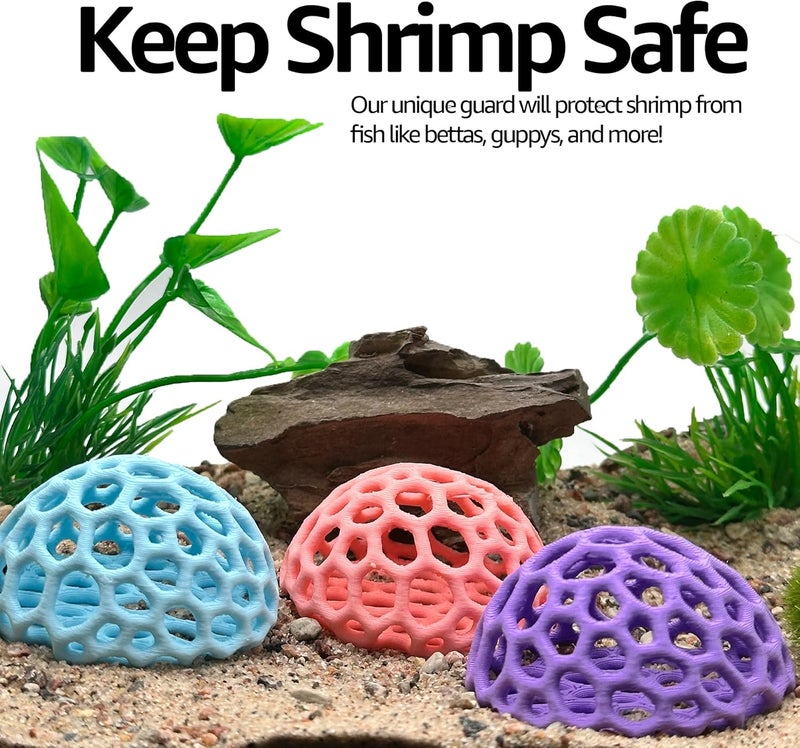 CTWPets Store Colorful Shrimp Dome Hide - Aquarium Cherry Shrimp Hide - Cherry Shimpe Hide (Mint Green) - Image 4